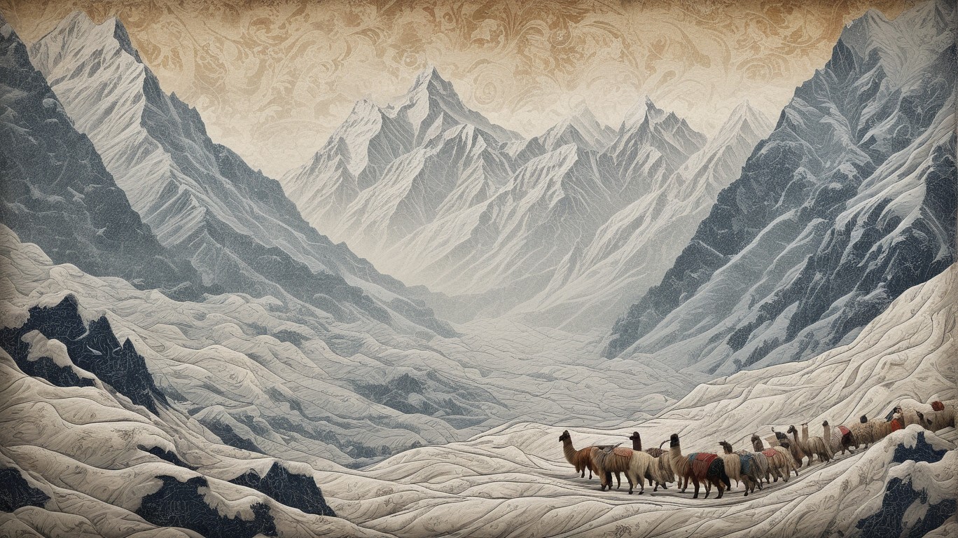 A raging blizzard engulfs the majestic Himalayan peaks of Uttarakhand, India, claiming nine lives and leaving the local community in despair. (Inspired by Llama News)