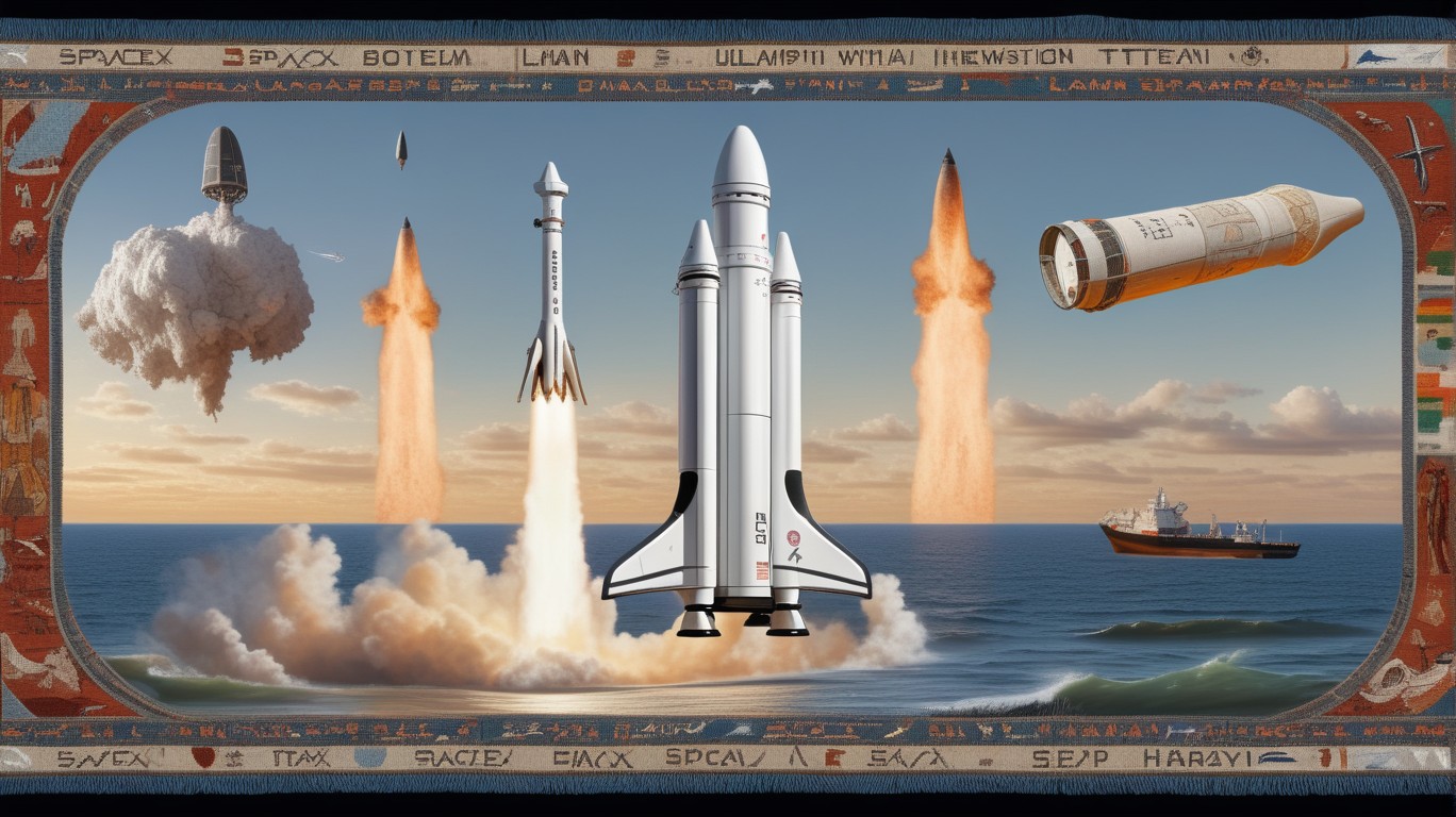  SpaceX's Starship launch, with its successful landing of both the Super Heavy booster and the Starship upper stage, marks a triumphant moment for space exploration. The gulf of Mexico and Indian Ocean waters provide a stunning backdrop as these technological marvels touch down safely. (<i>Llama News</i>)